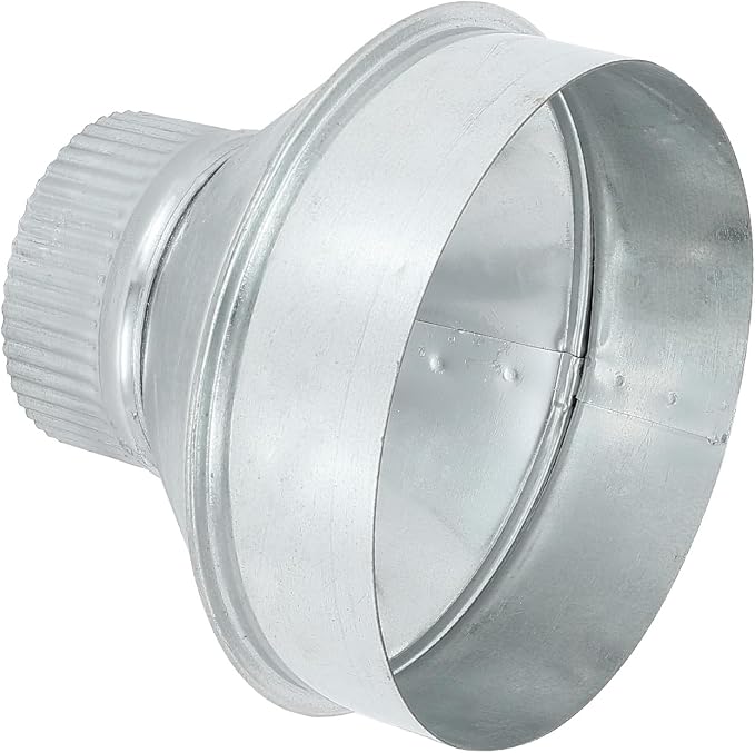 PATIKIL 6 Inch to 3 Inch Duct Reducer, Galvanized Steel Round Air Duct Reducer by PATIKIL