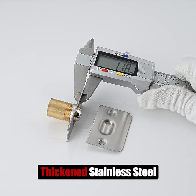 JQK Closet Door Ball Catch Hardware, Stainless Steel Catch Adjustable - Image 5