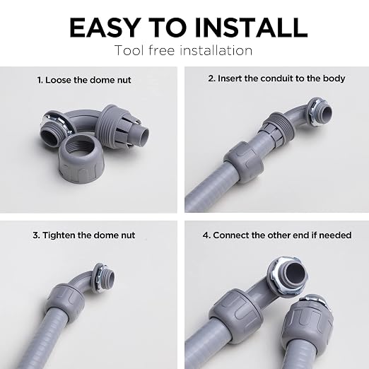 Conduit Connectors, 1/2 Inch, Non-Metallic, - Image 6