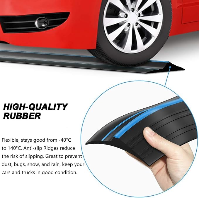 Jin&Bao 16FT Garage Door Threshold Seal Rubber Weather Strip 1 Adhesive | - Image 2