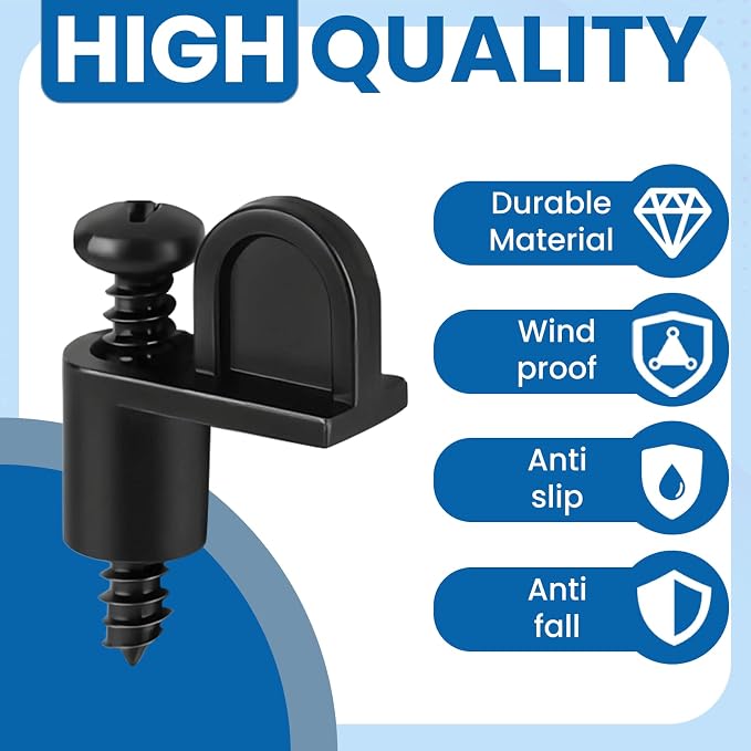 60 Pcs 3/8 Inch Nylon Window Screen Clips - Image 5