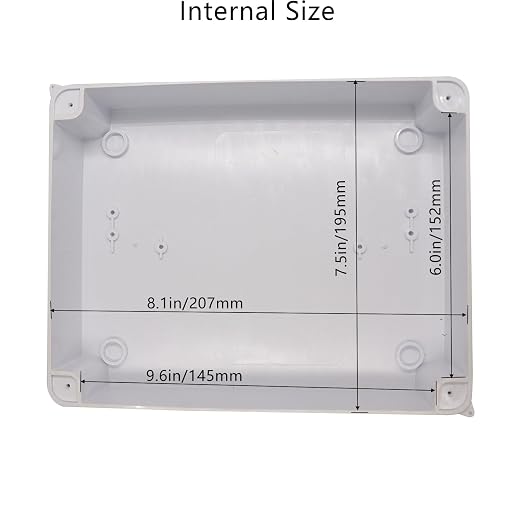 Junction Box, Reserved Holes Electrical Boxes Waterproof IP65 ABS Plastic - Image 5