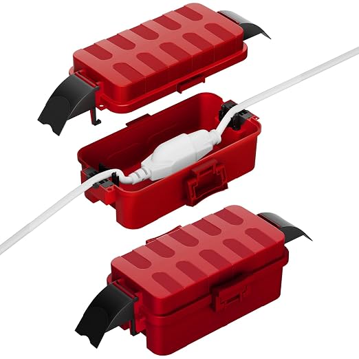 2 Pack IP55 Small Outdoor Electrical Box Waterproof by FLEMOON