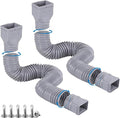 plusgutter Rain Gutter Downspout Extensions Flexible, Drain Downspout Extender by plusgutter