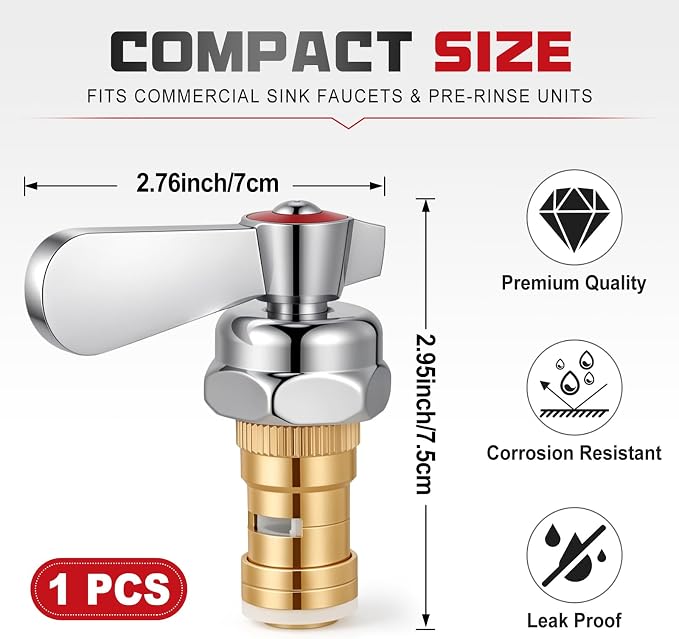 1 Pack Hot Water Valve and Handle Repair Kit - Image 2