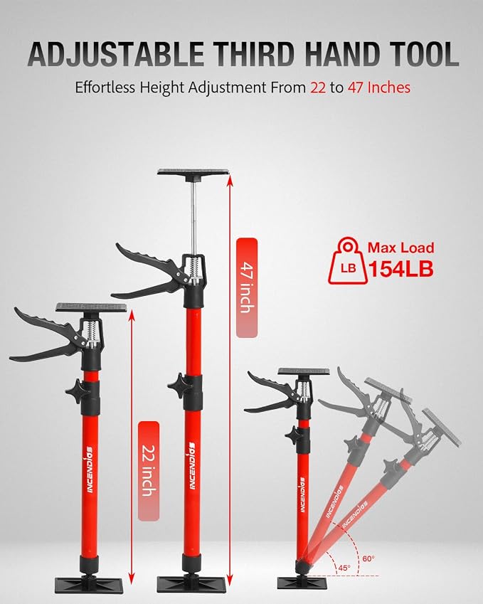 2PK Cabinet Jacks, 22in to 47in Adjustable Telescopic Support Pole | Heavy Duty - Image 2