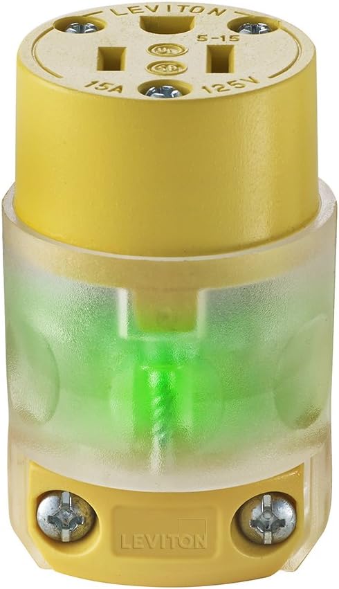 Leviton Grounding Lighted Cord End Replacement by Leviton
