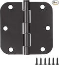 Design House Interior Door Hinge, Matte Black | 5/8" Radius, Traditional by DesignHouse