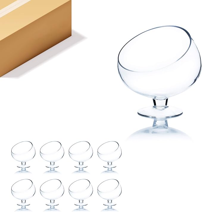 WGV Slant Cut Bowl Glass Vase Bulk by WGVInternational-OpusGlassware