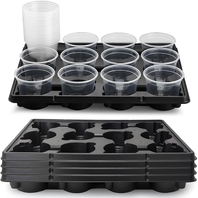RooTrimmer 12 Cell Nursery Pot Trays 5 Pack by RooTrimmer