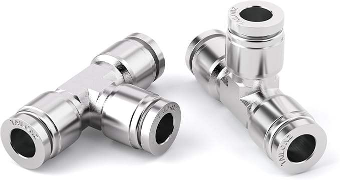 TAILONZ 304 Stainless Steel Tee 1/4" 1pcs | Fitting by TAILONZPNEUMATIC