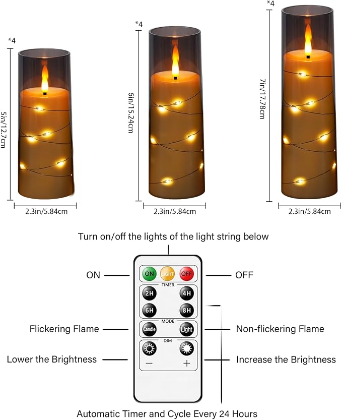 Sasigeiaa Flameless Candles - Image 3