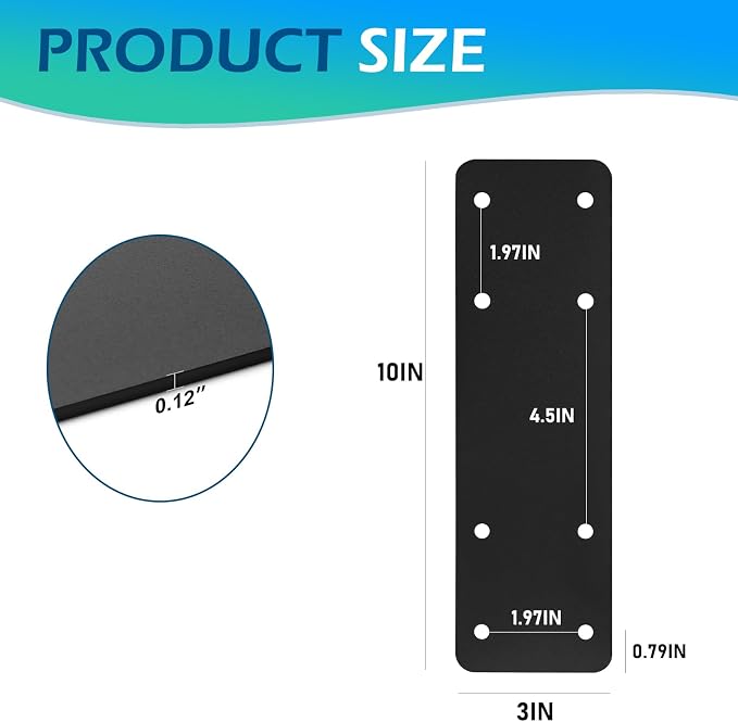 Straight Steel Plate 4pcs, 10X3 I Flat Mending Plate - Image 2