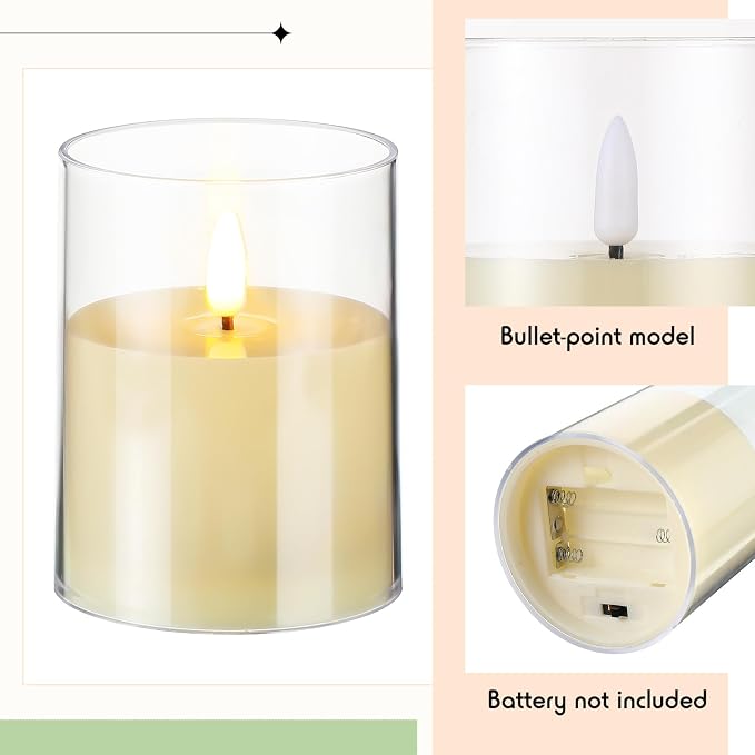 Yunlly 12 Pcs Rose Candle Rings - Image 2