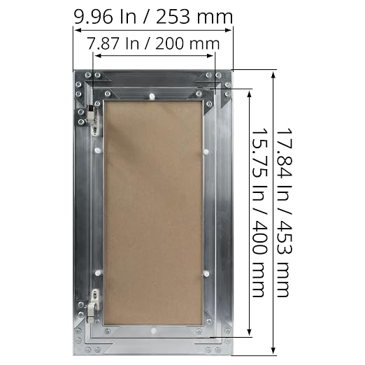 8" x 16" Waterproof Drywall Access Panel, Tileable and Paintable Ceiling and - Image 6