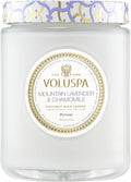 Voluspa Mountain Lavender Chamomile Candle Jar, 18 oz | Coconut Wax Blend by Voluspa