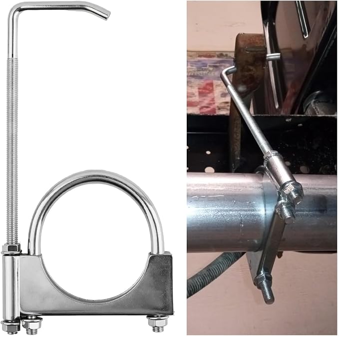 2.25 Inch Exhaust Hangers, Heavy Duty Adjustable 2.25 Exhaust Clamp by Unknown
