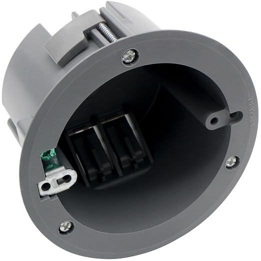 4.25 inch Round PVC Electrical Box 18 cu in ETL Listed | 2-hour fire rated new by YQSIYU