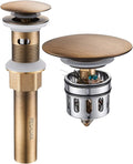 REGALMIX Antique Brass Pop Up Bathroom Vessel Sink Drain Stopper, Built-in by REGALMIX