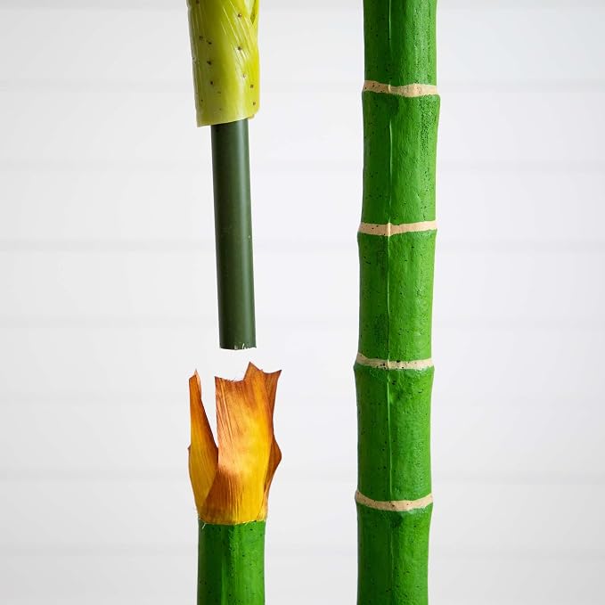 Nearly Natural 9ft. Artificial Double Stalk Golden Cane Palm Tree - Image 4