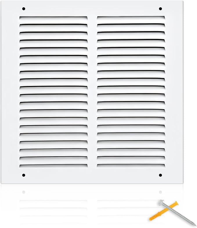Fancat 10x10 Duct Opening | Steel Return Air Grille | Vent Cover Grill by SmarterAirBetterLiving