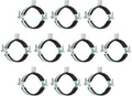 uxcell 20 Pcs Adjustable Pipe Bracket Clamp, 2-1/2" Wall Ceiling Mount Split by uxcell