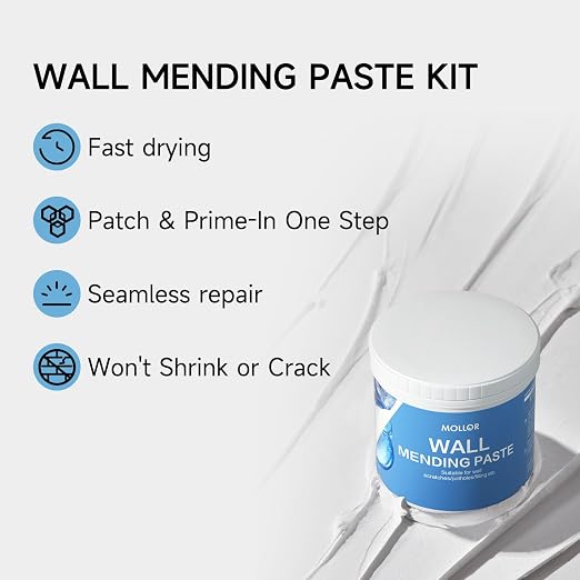 Drywall Repair Kit, 1KG Large Capacity, Wall Patch & Spackle Paste - Image 3