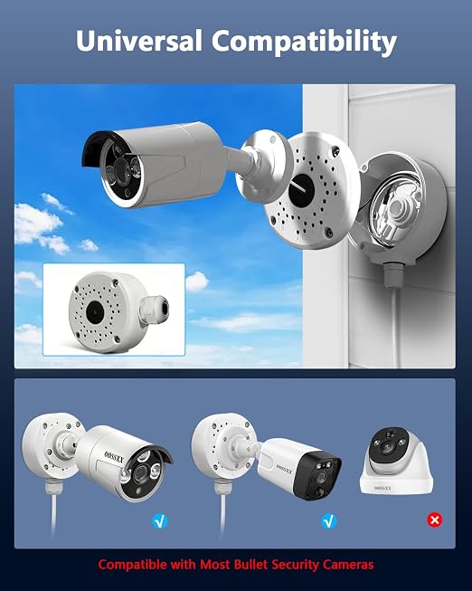 Metal Aluminum IP66 Waterproof Bullet Security Camera Junction Box - Image 3