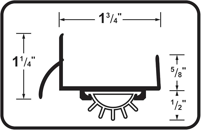 MD Building U-Shape Commercial Under Door Seal - Image 3