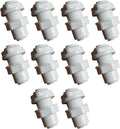 Food-Grade Quick Connector Push-In Tube Fitting, 1/4" Bulkhead Connector Equal by YZMSZ
