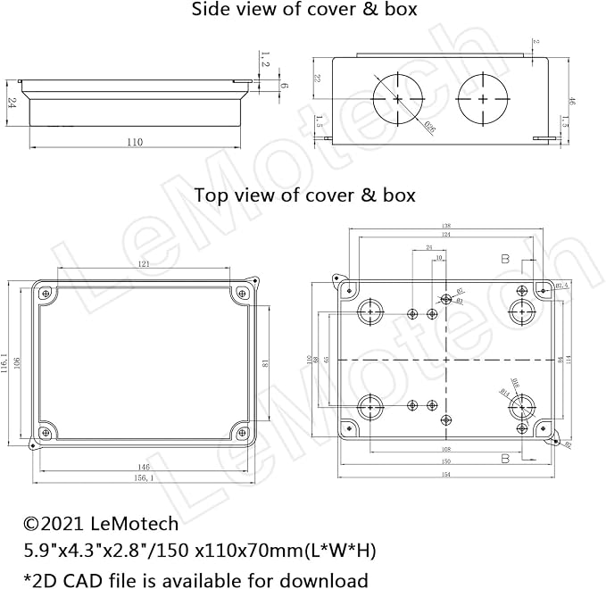 ABS Plastic Dustproof Waterproof IP65 Junction Box Universal Electrical Project - Image 6