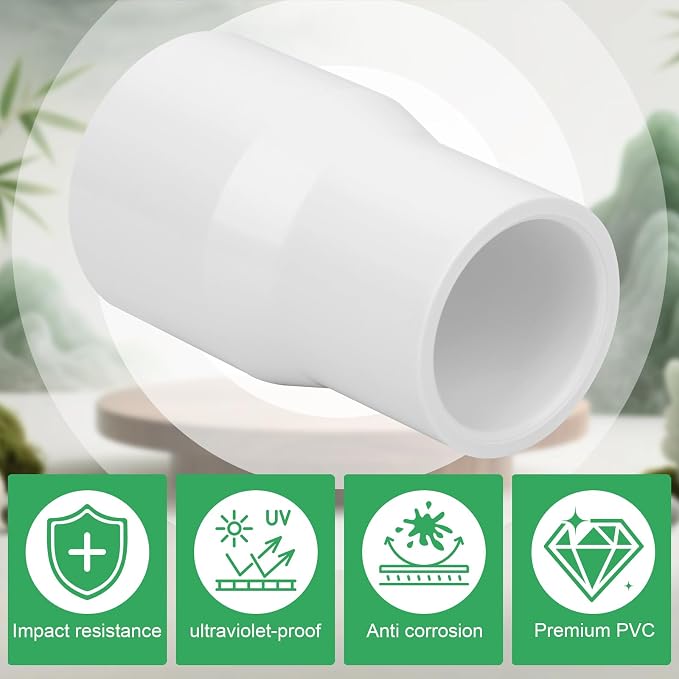 10Pack 1" x 3/4" PVC Increaser/Reducer Coupling Adapter Schedule 40 PVC Slip - Image 5