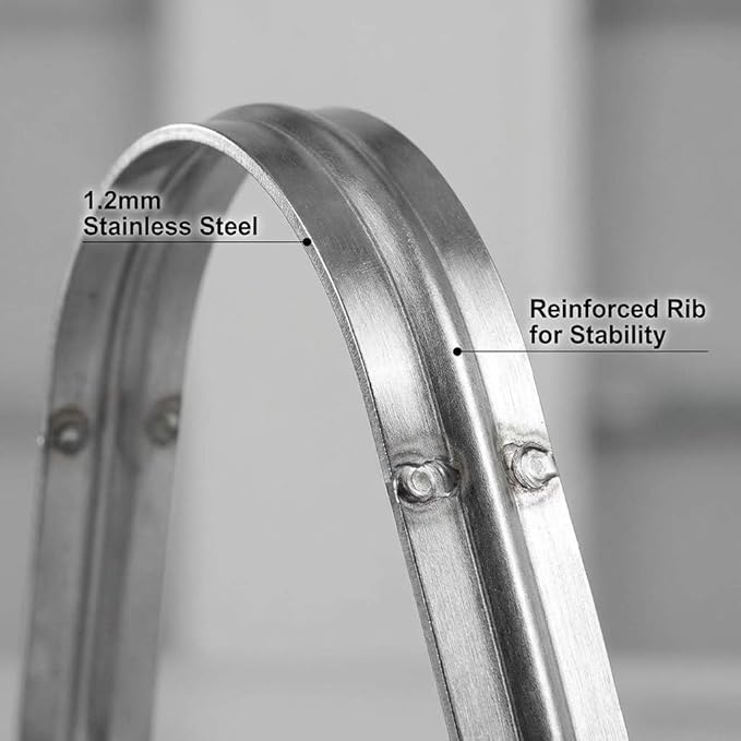 QWORK 4" Rigid Pipe Strap Clamp, 10 Pack Strap-U Bracket Tube Clip, Heavy Duty - Image 3