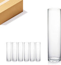 WGVI Quality Thick Weighted Clear Cylinder Glass Vases, Skinny Bud Vase Narrow by WGVInternational-OpusGlassware