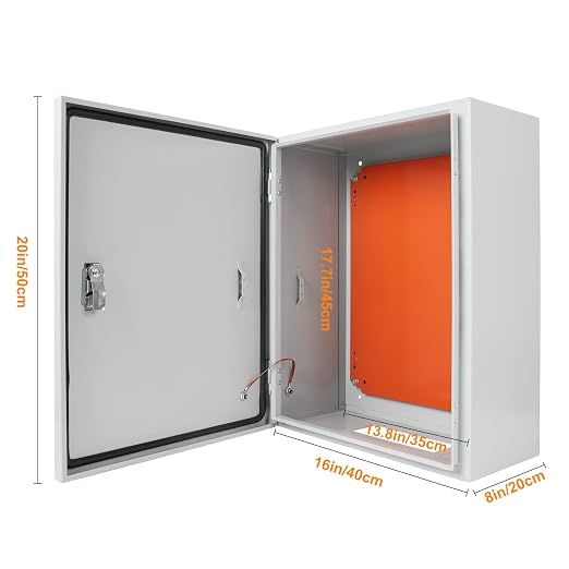 Cold Rolled Steel Electrical Box 20'' x 16'' x 8'' Indoor/Outdoor Thick - Image 7