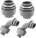 4 Pack 2 Inch Liquid Tight Connectors by Feotech