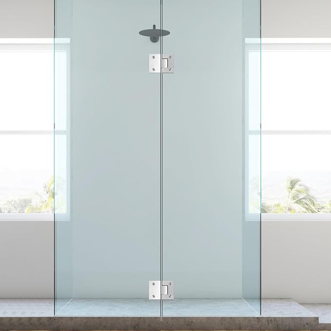 Alise Glass Shower Door Hinge, 180° Hinge - Image 8