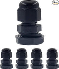 3/8 Inch NPT Strain Relief Nylon Cord Grip, SAFYY 5 PCS Waterproof Cable Glands by SAFYY