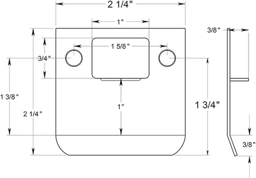 "Nuk3y SP225 Extended Lip Strike Plate" - Image 2