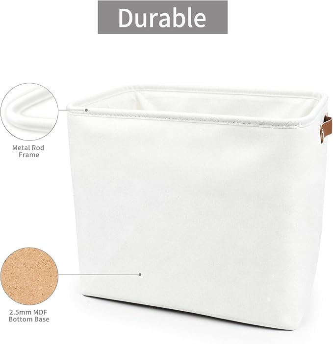 Large Fabric Storage Baskets | 50L Storage Bins, Decorative Linen Closet Baskets - Image 5