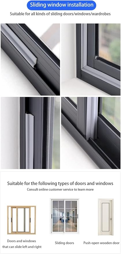 80IN Self Adhesive Window Gap Sealing Strip, Windproof Soundproof Weather - Image 5