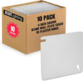 Select 10 Pack Blank Cover 4" Square Plaster Ring Mud Ring, Wall Plate Cover by selectlighting