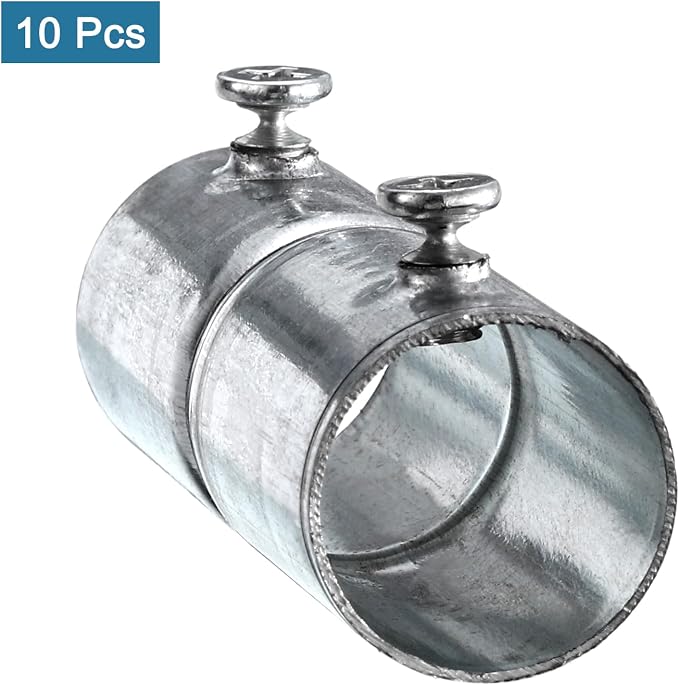 uxcell EMT Coupling, 20mm EMT Set Screw Coupling Conduit Fittings 57mm Length - Image 3