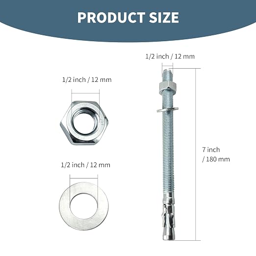 1/2" x 7"Wedge Anchors - Image 2