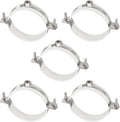 HARFINGTON 5pcs 201 Stainless Steel 2.8-3"/70-75mm Split Ring Pipe Hanger Pipe by HARFINGTON