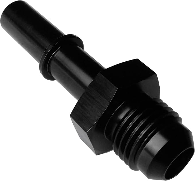 Aluminum 6AN Flare to 5/16 SAE Quick Disconnect Male Push-On EFI Hose Fitting - Image 3