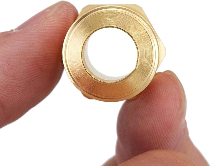 3 PCS Brass Gas Adapter 3/8" Flare x 1/4 Inch NPT Male Pipe Connector | Couples - Image 6