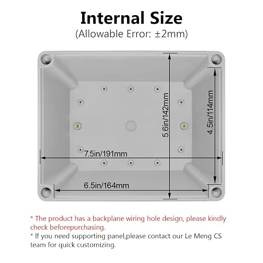 LeMotech IP67 Waterproof Junction Box ABS Plastic Project Box Dustproof - Image 3