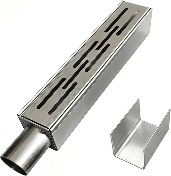 304 Stainless Steel Trench Drain Kit, Narrow Channel Drain by SUIGDRR