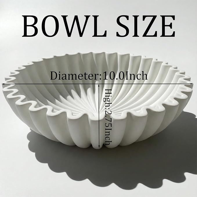 Decorative Bowls for Home Decor | Medium Model Fruit Bowl for Kitchen Counter - Image 2